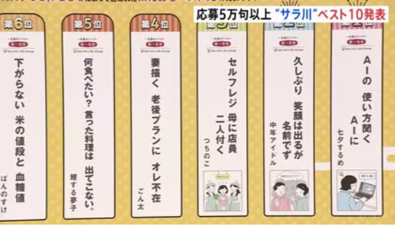 【毎年恒例　“サラ川柳”】「下がらない 米の値段と 血糖値」 「『いい値』だね 『いいね』と言えぬ 物価高」