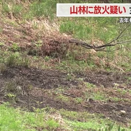 他人の山林に放火 女を送検 去年も同様火災多数