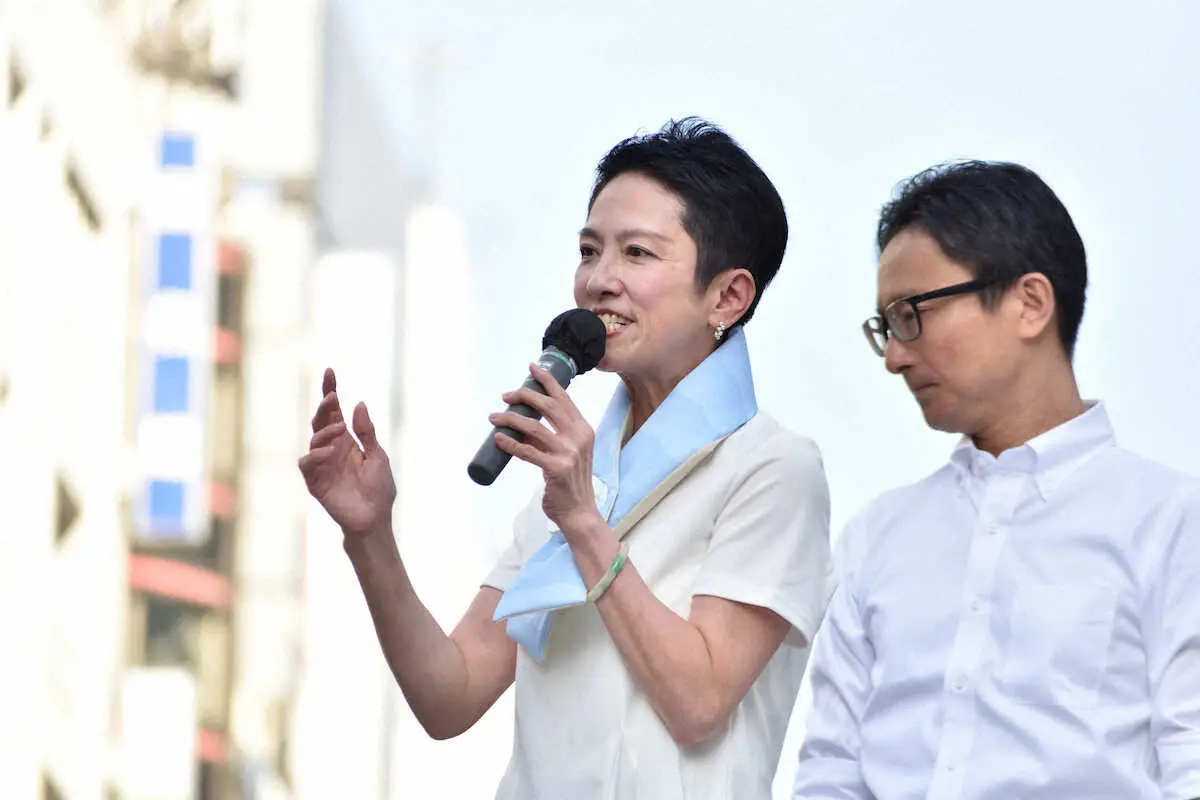 【立憲民主・比例代表で出馬】蓮舫氏、久々の応援演説「弱さが分かる蓮舫になって、もう一度国の皆さんのために働きたい」