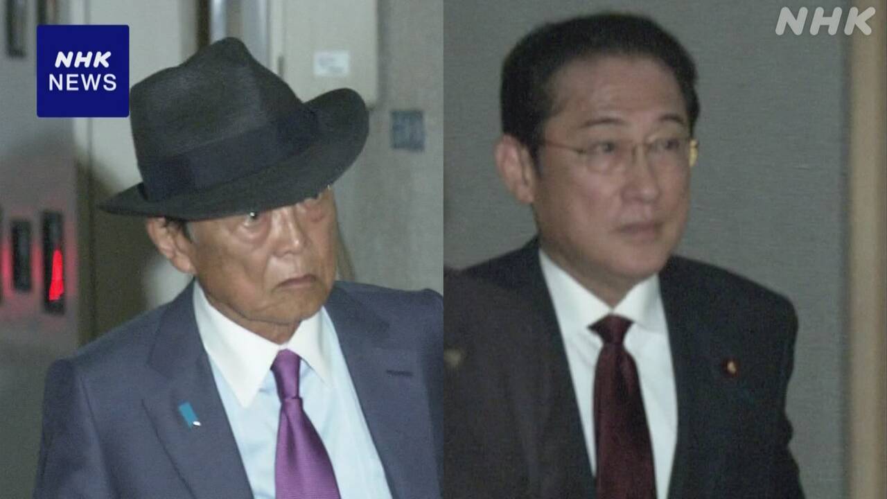 【自民】 麻生氏と岸田氏が会談 石破首相の政権運営など意見交わす