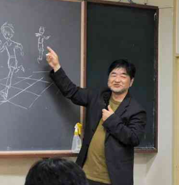 ミンキーモモを描かせたら世界一のアニメ監督わたなべひろしさんが熊本で特別授業。アイマイまいん