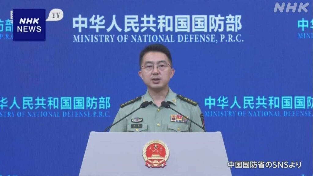 自衛隊機に中国軍機接近 逆に中国が日本に申し入れ