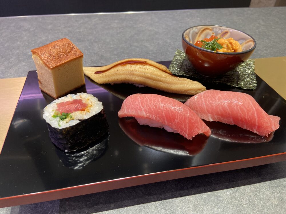 高級寿司が時間無制限で食べ放題 天然本まぐろ中トロ等 82品