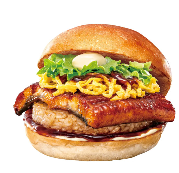 【食べ物】ロッテリア「うな丼バーガー」発売　土用の丑の日に向けた期間限定商品