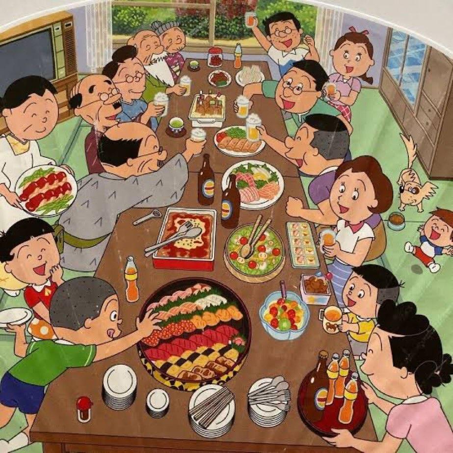 【定期】【画像】磯野家の宴会、レベチｗ
