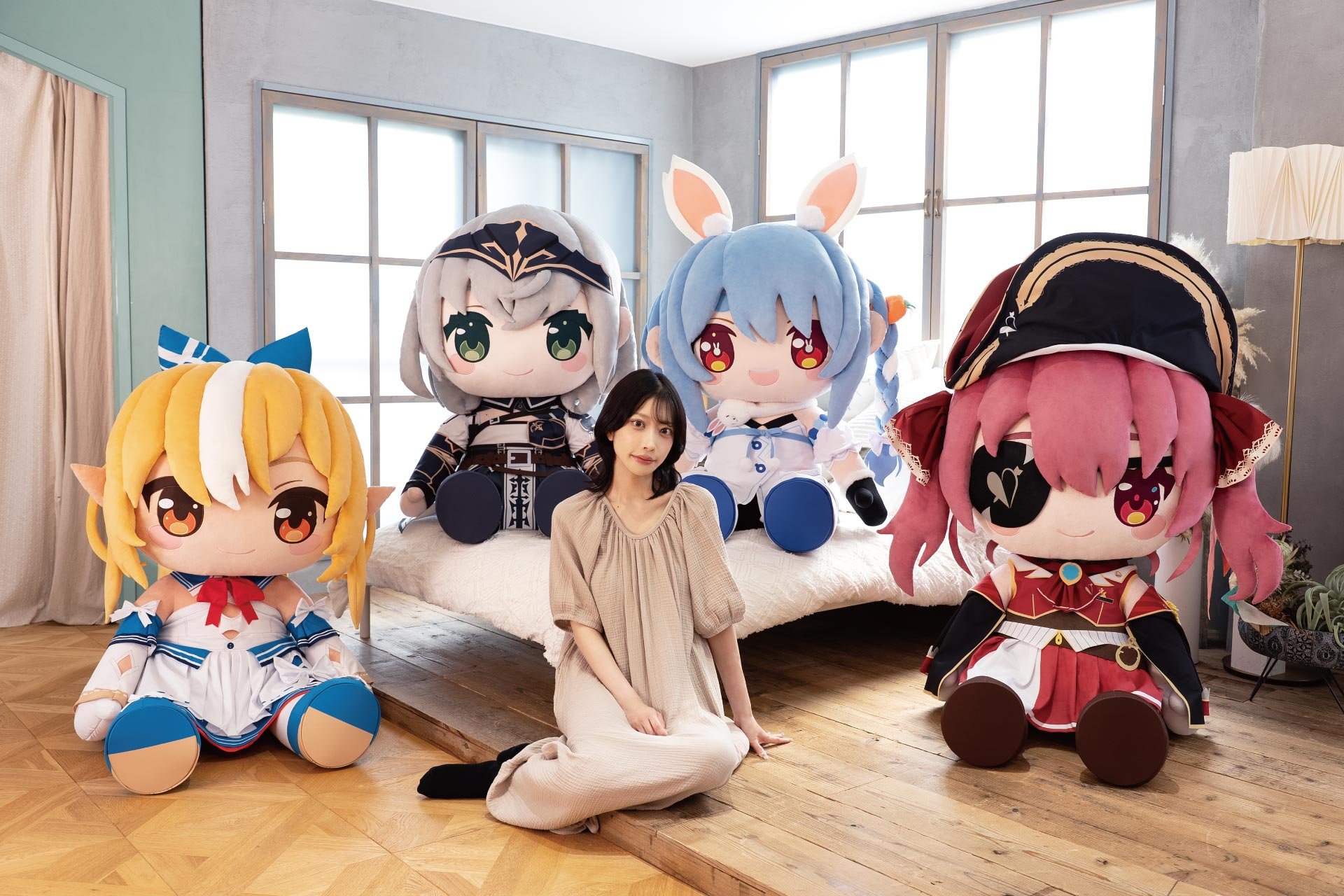 【画像】ホロライブさん等身大ぬいぐるみ（66000円）作ってしまう