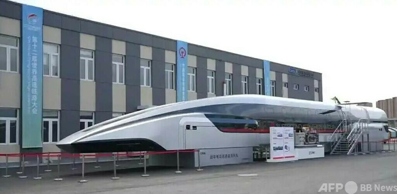 中国、時速600キロの超電導リニア試作車を公開