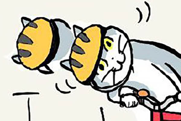 「仕事猫」さん、今後は自転車に乗ってやらかす