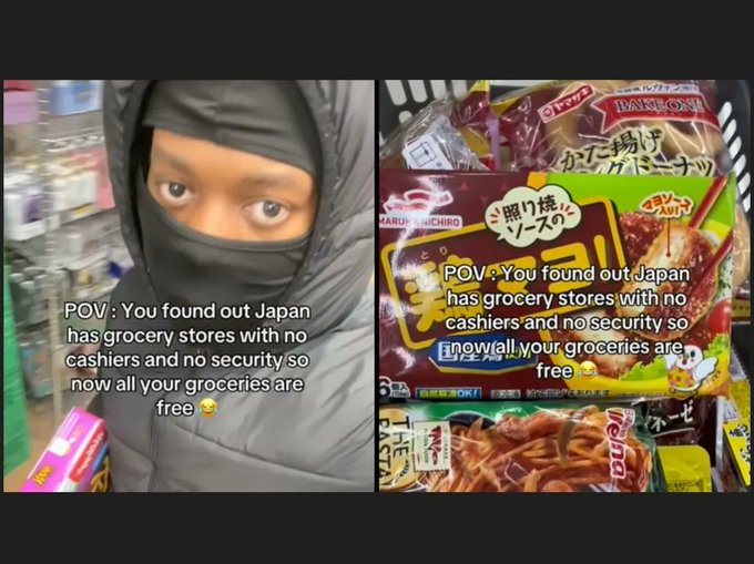 【アフリカ系】「日本では無人の食料品店があるので、食費はかからない」とSNSで発信するアフリカ系。こういう連中により信頼関係で気づかれた日本社会が崩壊しつつある