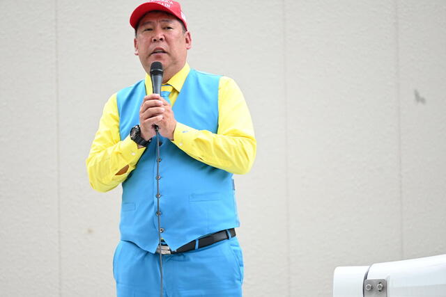 【参院選】Ｎ党立花孝志氏、涙声で「この場に私が来ていいのか悩みもした」安倍氏銃撃現場で街頭