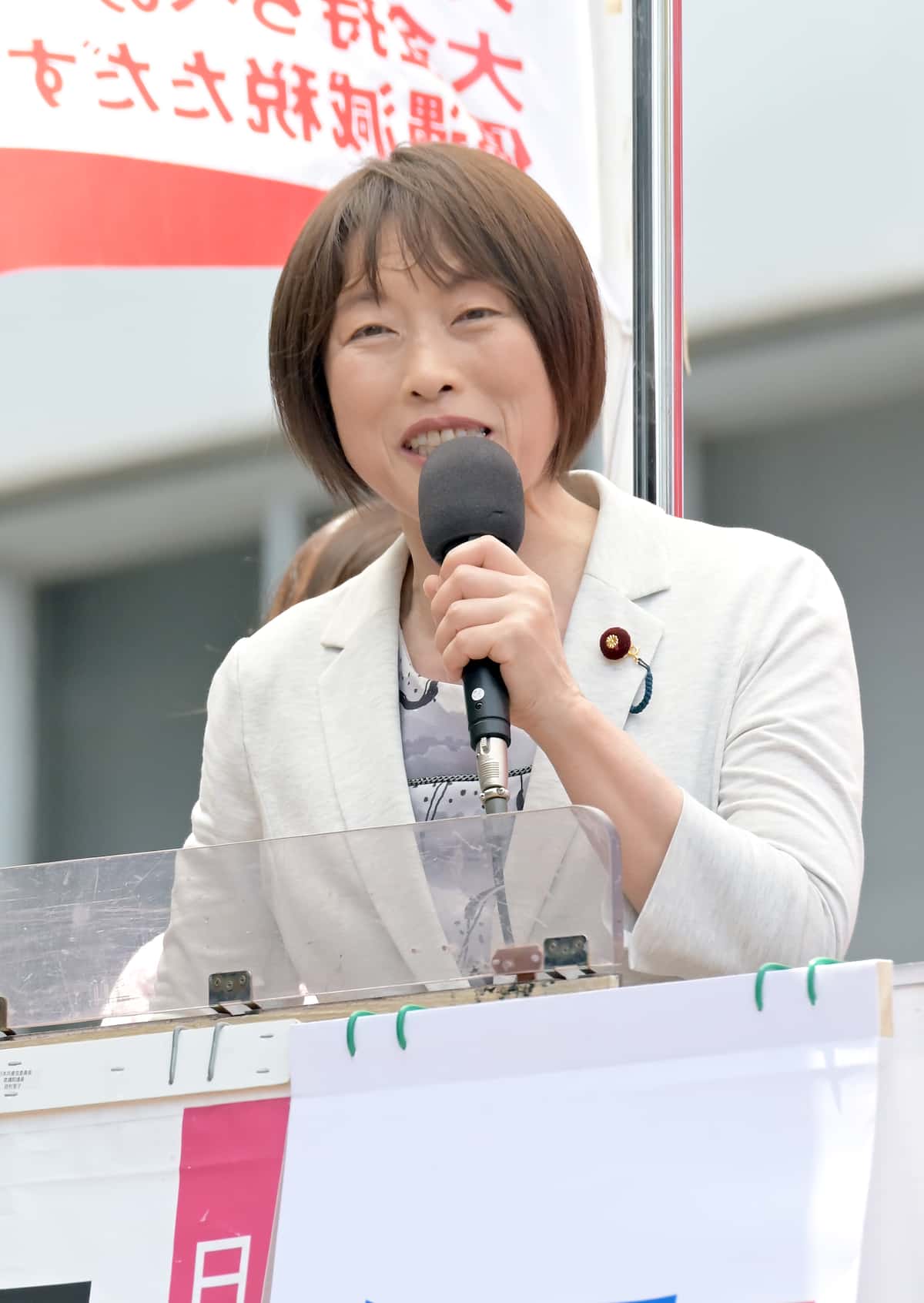 【参院選・党首第一声】共産党の田村智子委員長 「大軍拡に反対」