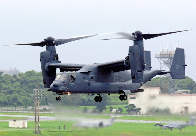 【沖縄】横田基地のCV22Bオスプレイ3機　嘉手納基地が飛来　目的は不明