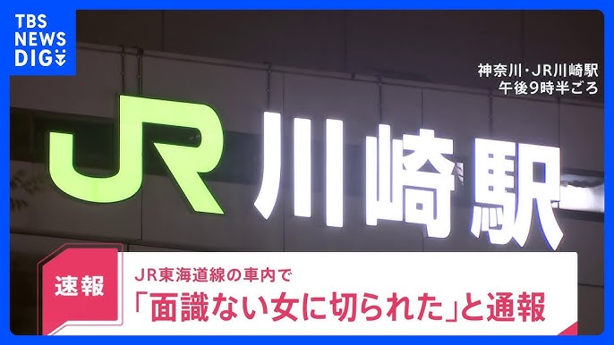 【神奈川】「面識ない女に腕を切られた」 JR川崎駅付近を走行中の東海道線車内で女が女性を切りつけて逃走