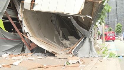 【福岡】死亡の1人はインドネシア国籍の技能実習生　「直前にミシミシと音が…」解体工事中の空き店舗が崩落し2人死亡　久留米市