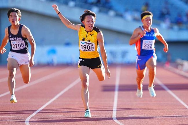 【陸上】インターハイで衝撃の男子100m日本高校新誕生！　“桐生超え”星稜2年生・清水空跳10秒00に会場騒然