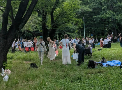 【画像あり】川崎・多摩でウクライナ伝統行事「クパーラ祭」　避難民や地元住民ら平和願う