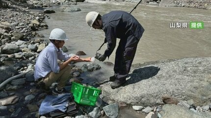 リニアのトンネル工事現場　有害物質の六価クロムを含んだとみられる汚水　近くの早川に流出