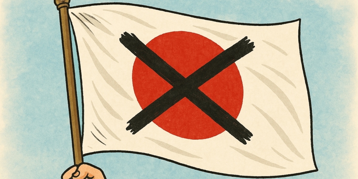 参政党への抗議で国旗に「バツ印」、法的に問題ない？ 弁護士の見解は