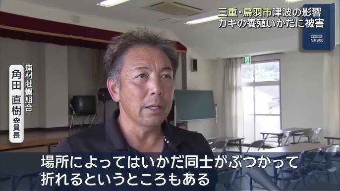 津波でカキの養殖いかだが300台以上流される　復旧作業に台風の懸念