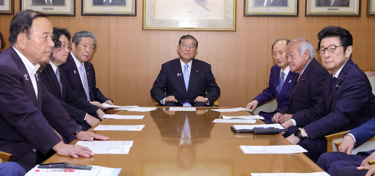 石破茂首相「責任果たしていきたい」　自民臨時役員会で続投意向示す