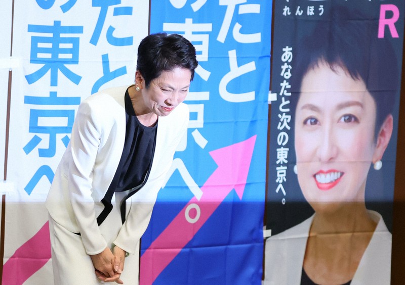 立憲の蓮舫氏が当選確実　1年ぶりの国政復帰へ　参院選比例代表 | 毎日新聞