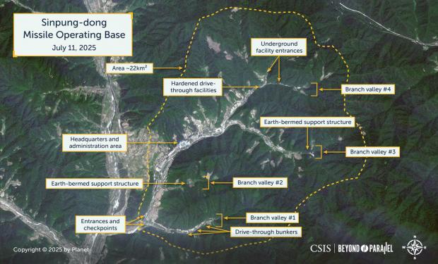 北朝鮮北西部に非公表の軍事基地、ICBM配備か　米シンクタンクが衛星画像公開