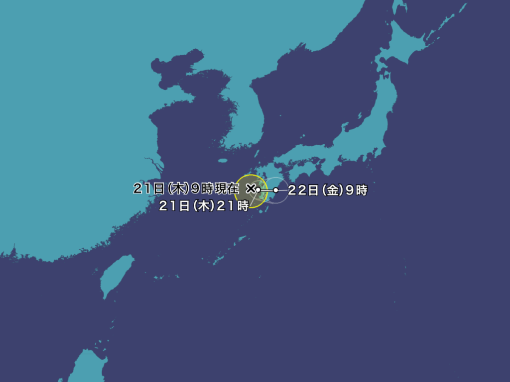 【悲報】台風12号さんいきなり九州横断ルートへ変更