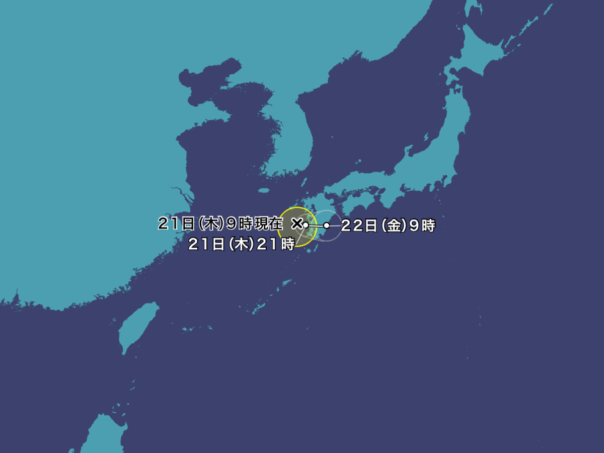 【悲報】台風12号さんいきなり九州横断ルートへ変更
