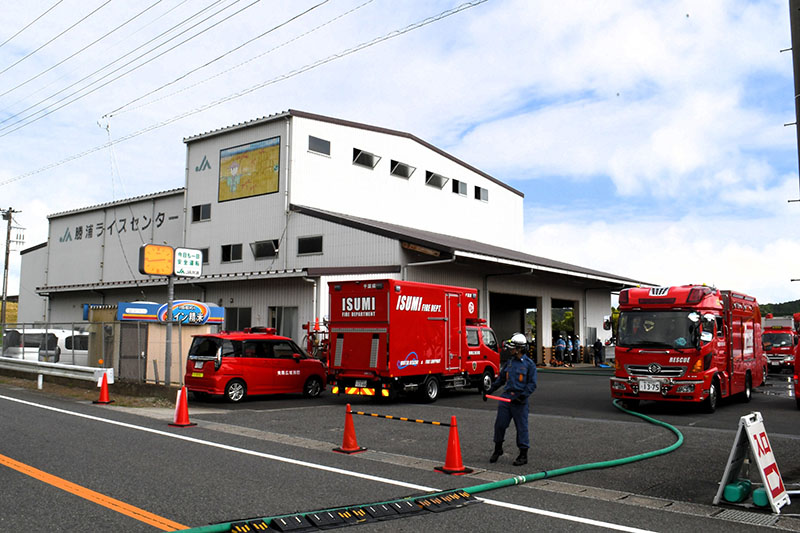 新米8トン焼失か　JA施設で火事　けが人なし　千葉・勝浦市