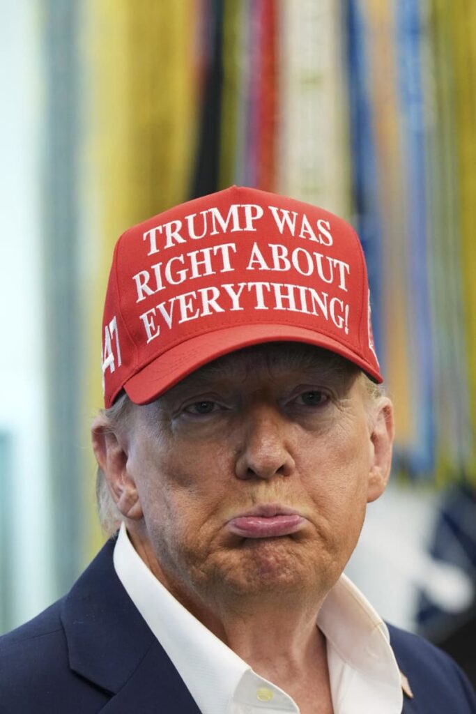 「トランプは正しかった」　帽子着用で経済成果アピール　🧢
