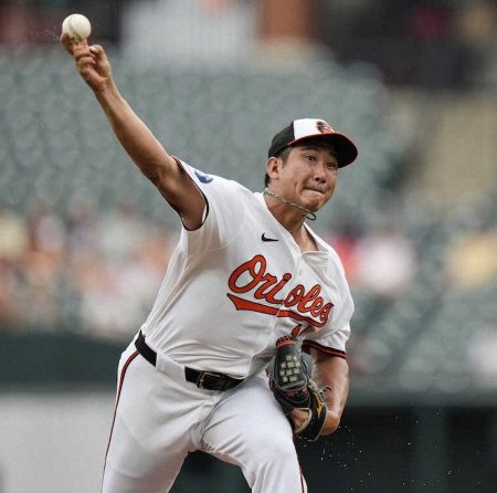 【オリオールズ】菅野智之　日本人ルーキー投手史上10人目のシーズン10勝「素直にうれしい」　豪雨で6回途中1失点降板