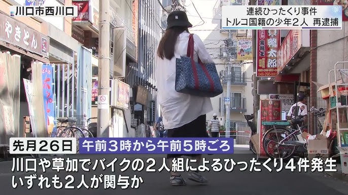 【埼玉】連続ひったくり事件 トルコ国籍の少年2人再逮捕