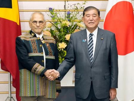 【政治】石破首相「安保、経済で協力」　東ティモール大統領と会談