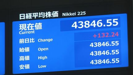【経済】日経平均株価　取引開始直後に4万3846円つけ、再び最高値更新