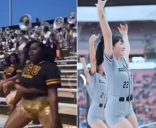 【動画】アメリカと韓国のチアリーダー対決、もちろんアメリカの圧勝で終わる