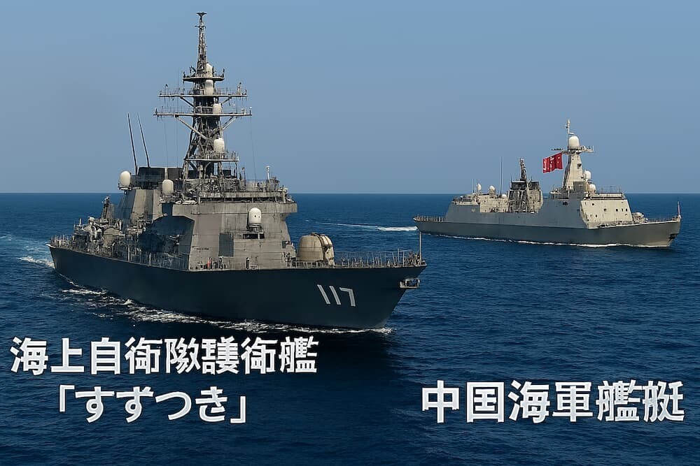 中国、領海誤侵入した海自艦に警告射撃2発。中国船が領海侵犯をしたら警告射撃OKな事が示される