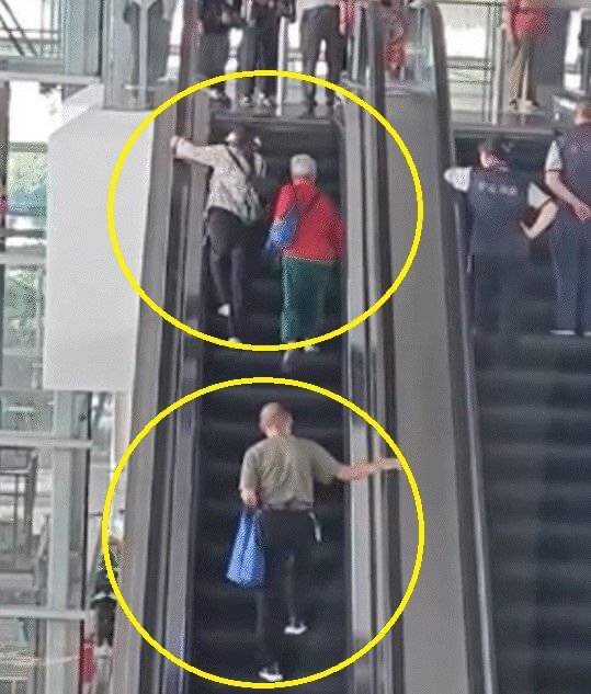 中国の国際空港で高齢者3人がエスカレーターを逆走、2人は途中で諦める…乗客混乱