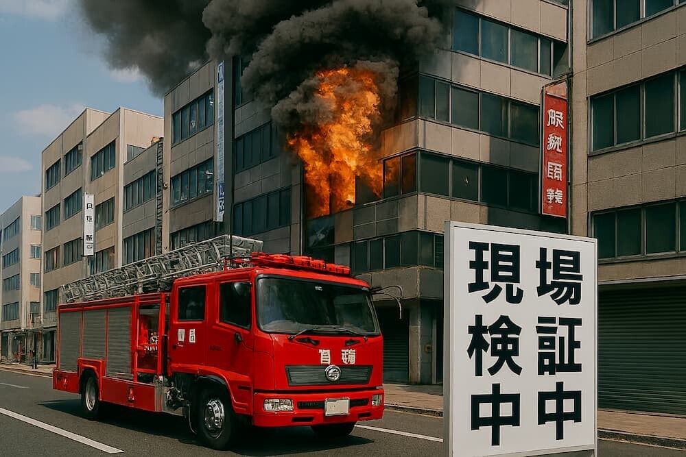 新潟市の商業ビルでガス爆発か 2人けが