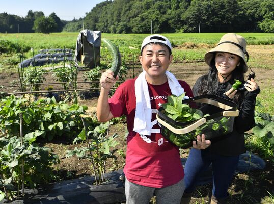 落語家の林家三平さん　那須町で農業挑戦　家族で２地域居住を実践　コメ作りにも意欲