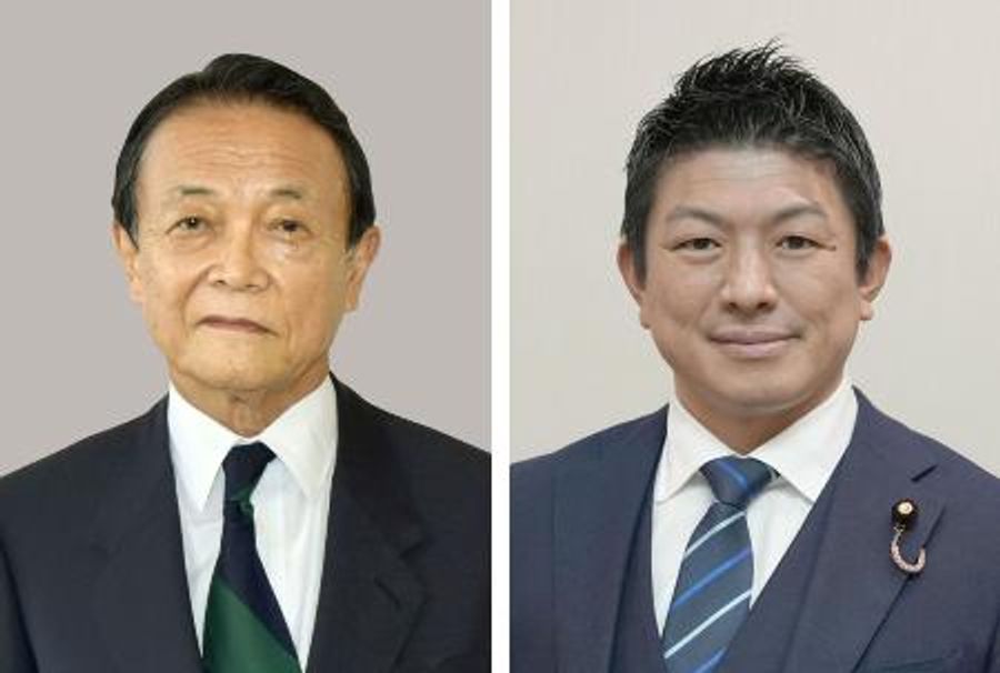 麻生太郎氏、参政党の神谷宗幣代表と30分会談　保守政策巡り意見交換か