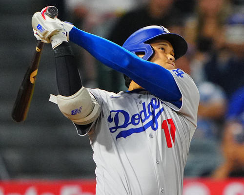 【MLB】大谷翔平7試合ぶり46号　入団後2年で100発の歴史的偉業達成　ルースらに並び史上4人目