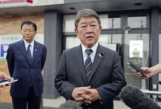【埼玉】自民総裁選出馬の茂木氏　川口市のクルド人問題現場を視察　「違法外国人ゼロを目指す」