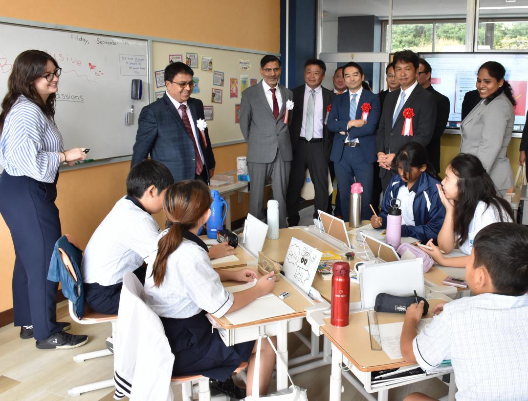 【茨城】つくばに「アジア系国際学校」　筑波小跡地、開校祝う