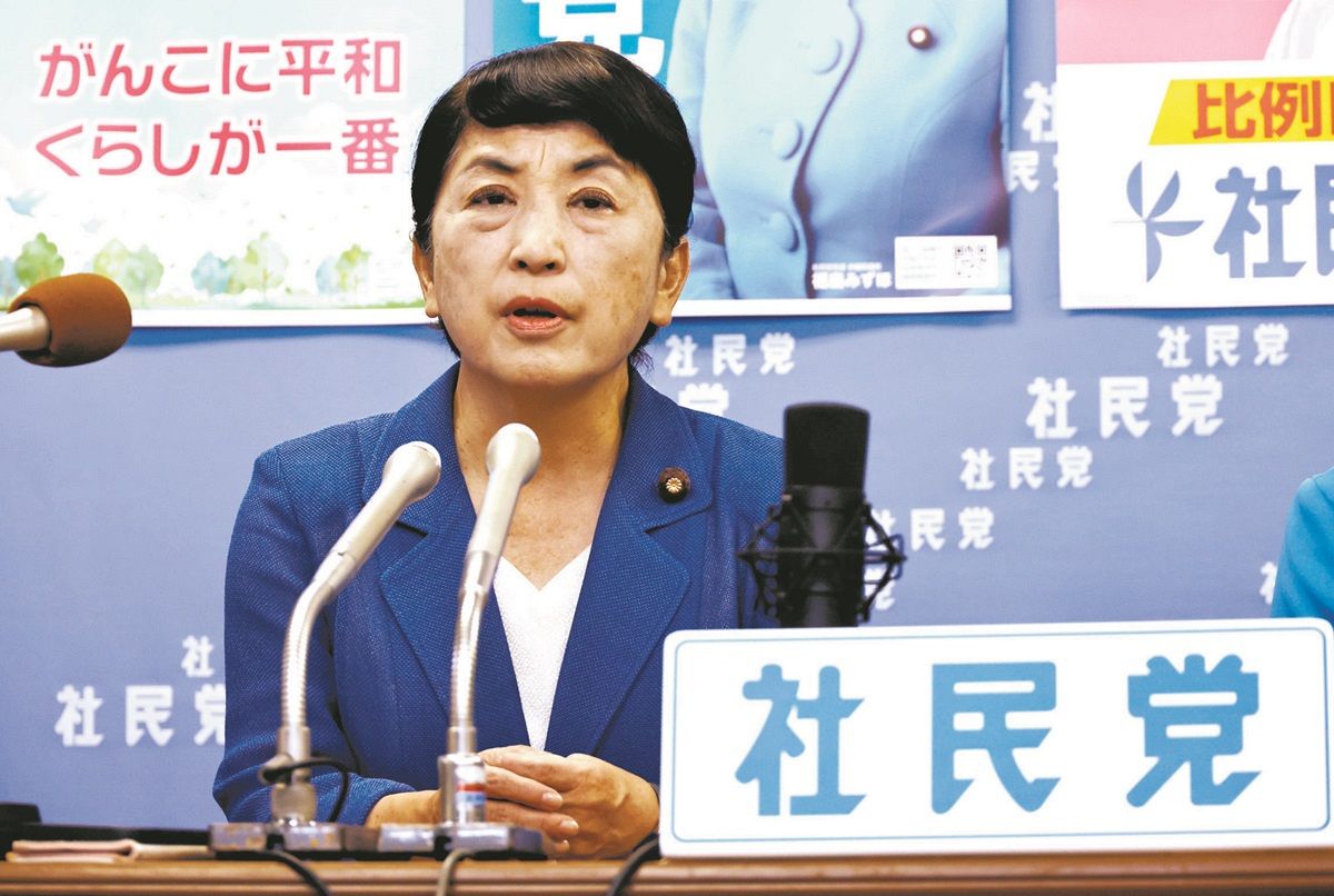 残り1カ月の石破首相に「やりたいことガンガンやって！」　社民・福島瑞穂党首「最後っ屁で戦後80年談話を」