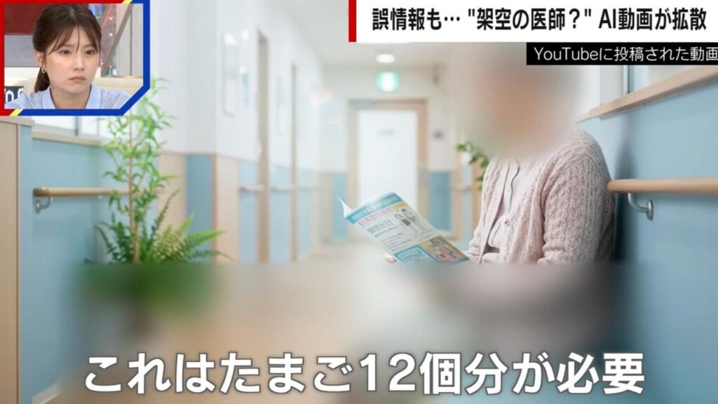 YouTubeに生成AIで架空の医師が語る動画、「完全にアウト」で医師法違反に　再生回数を稼ぐ目的で動画大量に上がる