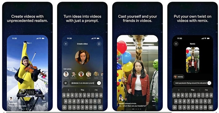 【経済】生成ＡＩで作成した動画を投稿できるＳＮＳアプリ「ソラ」提供開始…オープンＡＩがアメリカとカナダで