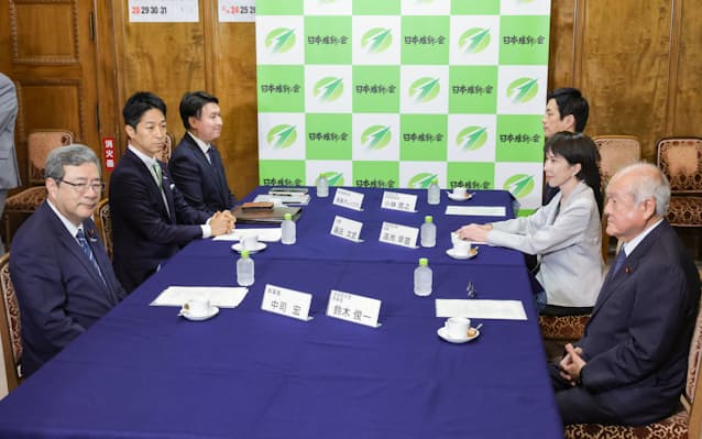 【連立協議】維新、自民へ12項目提示　「副首都構想」や企業団体献金の廃止