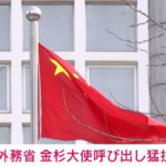 「14億人の中国人民は決して許さない」　中国外務省　金杉大使を呼び出し強く抗議　高市総理発言の撤回求める