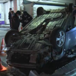 【東京】環七で車の横転事故　事故を起こした車に乗る2人は逃走か　警視庁