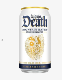 アメリカやイギリスで、健康に悪そうな真逆のミネラルウォーター、リキッドデスが売れる
